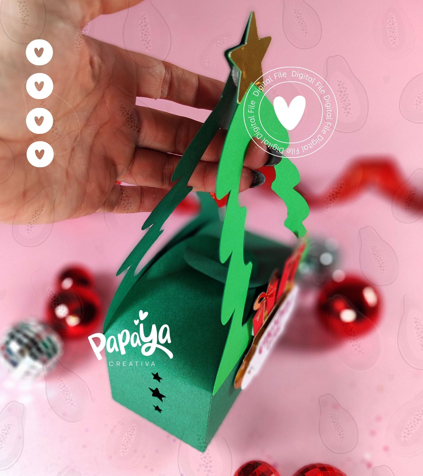 Christmas Tree Box (Digital File) SVG/ STUDIO Format