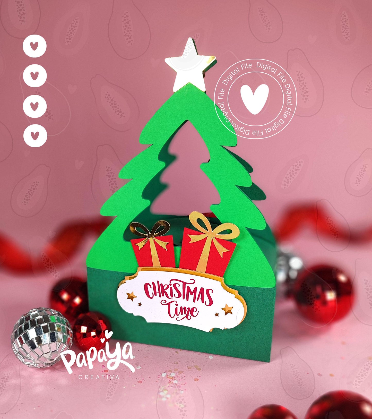 Christmas Tree Box (Digital File) SVG/ STUDIO Format