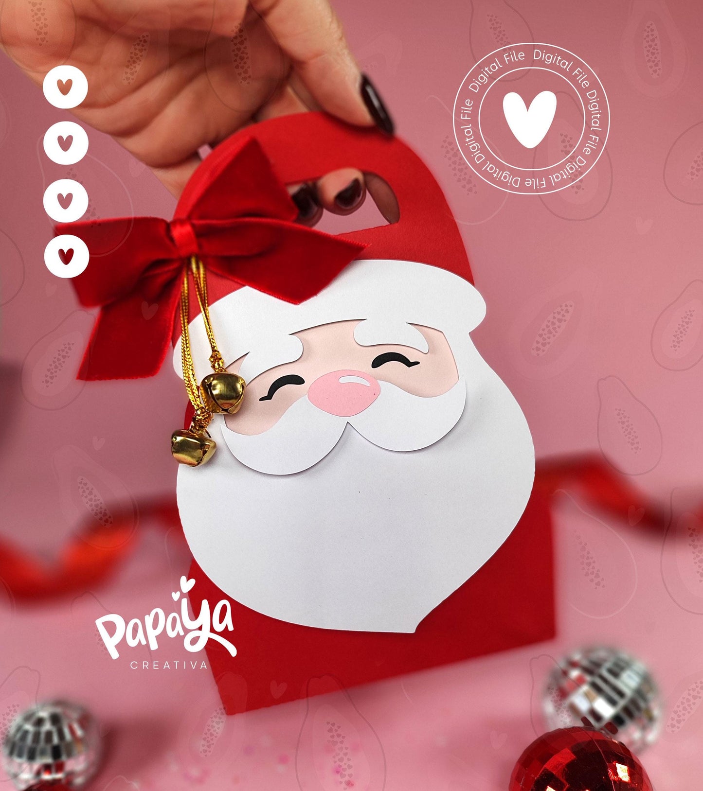 Santa Claus Bag (Digital File) SVG/ STUDIO Format