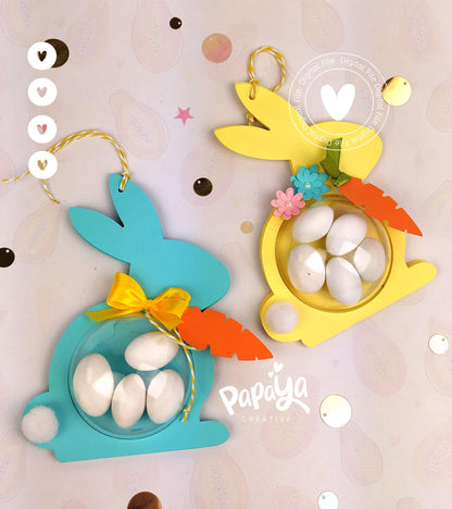 Simple Rabbit Candy holder DIGITAL FILE svg & studio Files (Dome size 6cm 8cm)