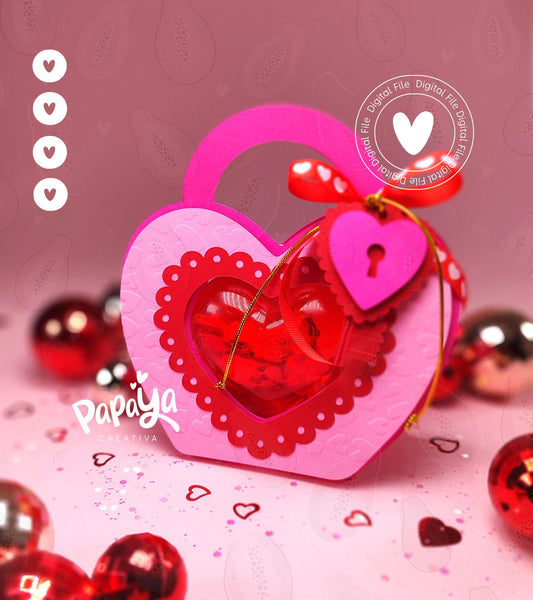 Heart Ornament Holder Digital File (Plastic Heart size 8cm) SVG/ STUDIO Format
