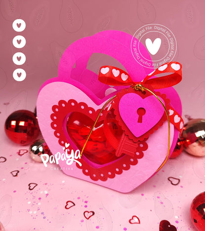 Heart Ornament Holder Digital File (Plastic Heart size 8cm) SVG/ STUDIO Format