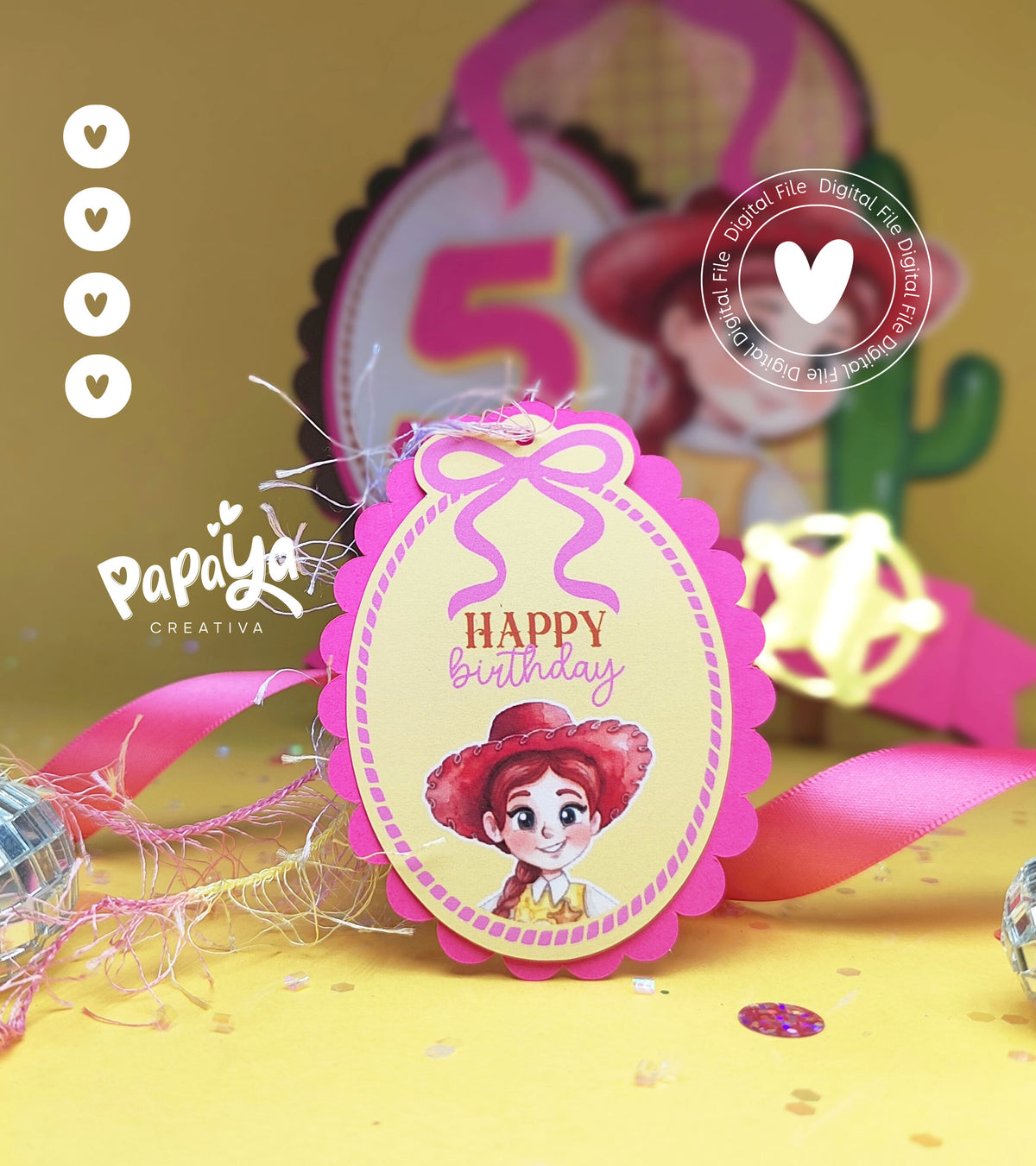 Adorable Cowgirl Cake Topper (DIGITAL FILE) svg/studio