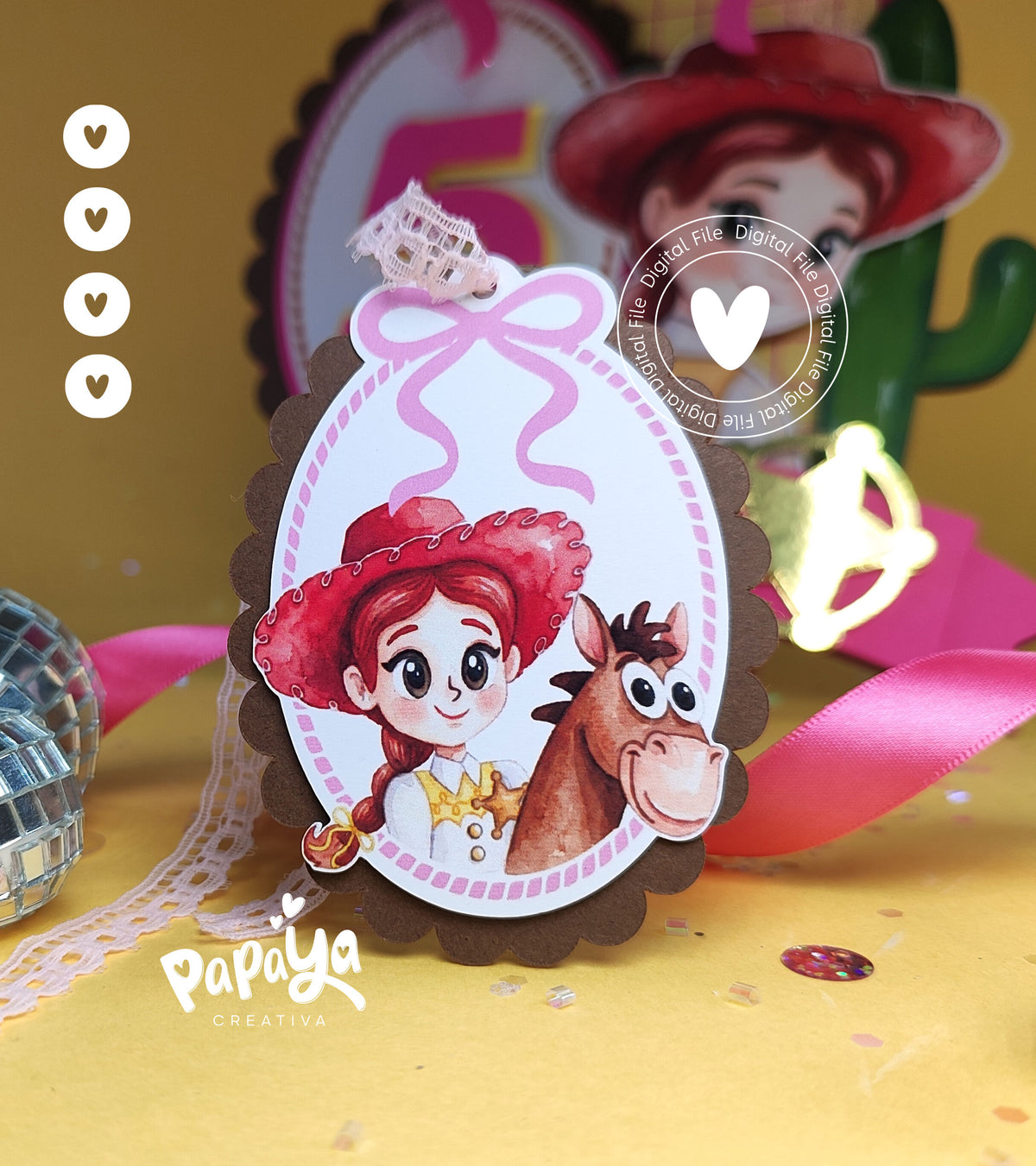 Adorable Cowgirl Cake Topper (DIGITAL FILE) svg/studio