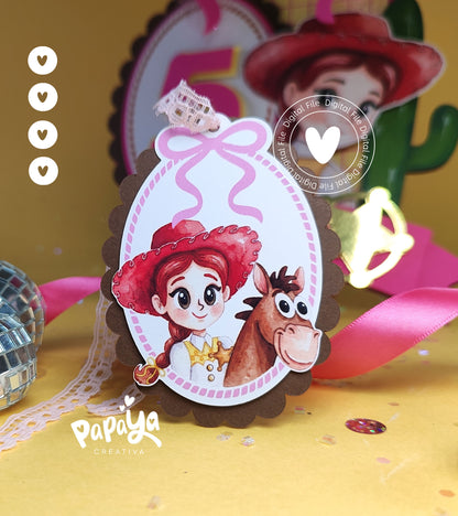 Adorable Cowgirl Cake Topper (DIGITAL FILE) svg/studio