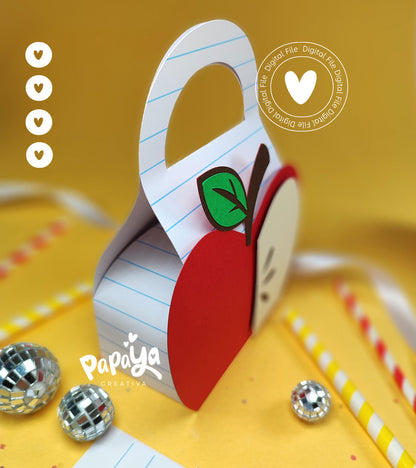 Apple design back-to-school Set Digital File (SVG/STUDIO) Dome size 8cm