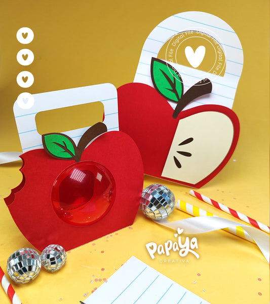 Apple design back-to-school Set Digital File (SVG/STUDIO) Dome size 8cm