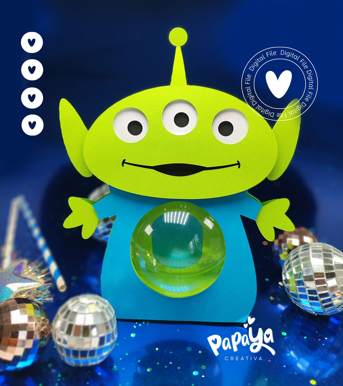 Alien SET Candy Holder & Box (DIGITAL FILE) svg/ studio