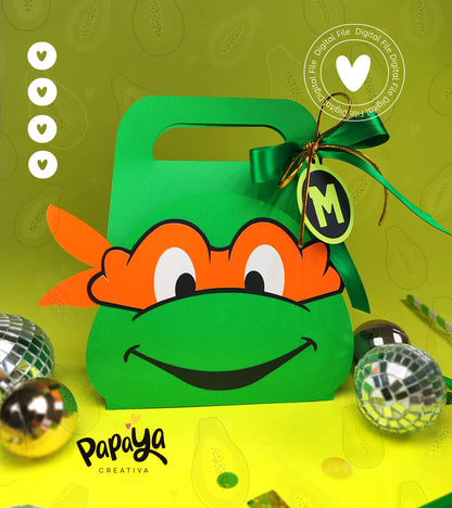 Ninja T Set  (Candy Holder & Box) Digital File only SVG/STUDIO