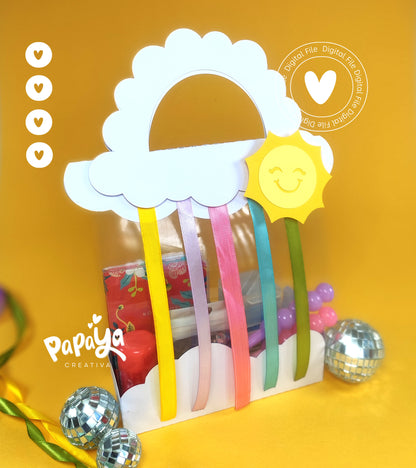 Clouds and rainbow Bag (DIGITAL FILE) svg/ studio