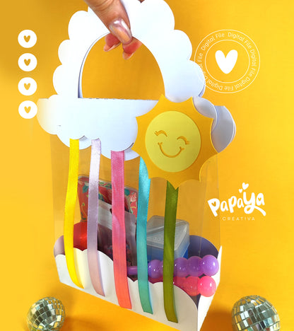 Clouds and rainbow Bag (DIGITAL FILE) svg/ studio