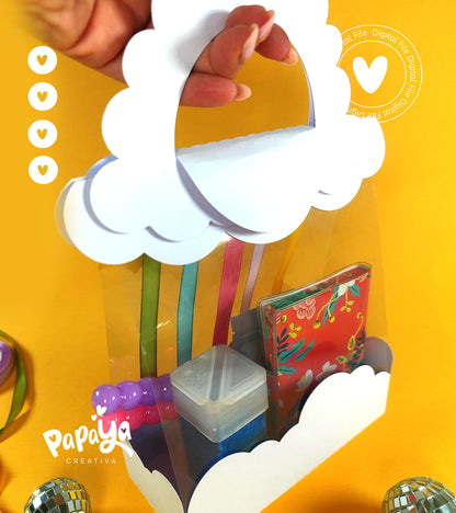 Clouds and rainbow Bag (DIGITAL FILE) svg/ studio
