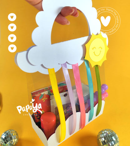 Clouds and rainbow Bag (DIGITAL FILE) svg/ studio