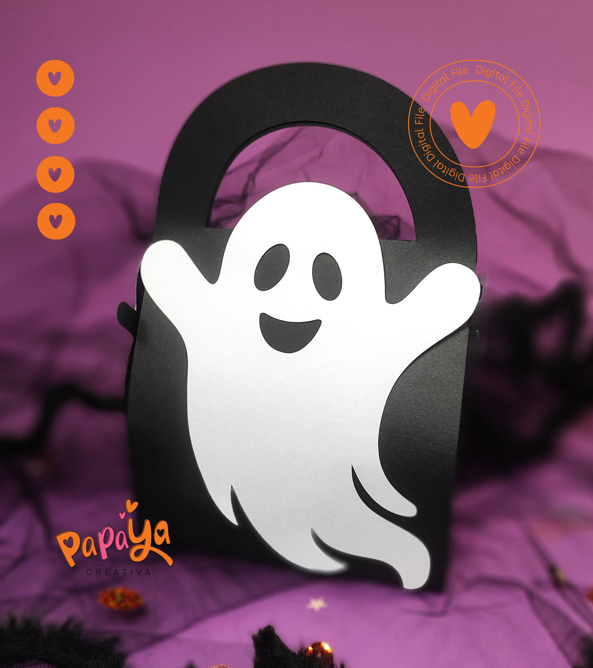 Ghost Candie holder + Box Set (DIGITAL FILE) svg/studio