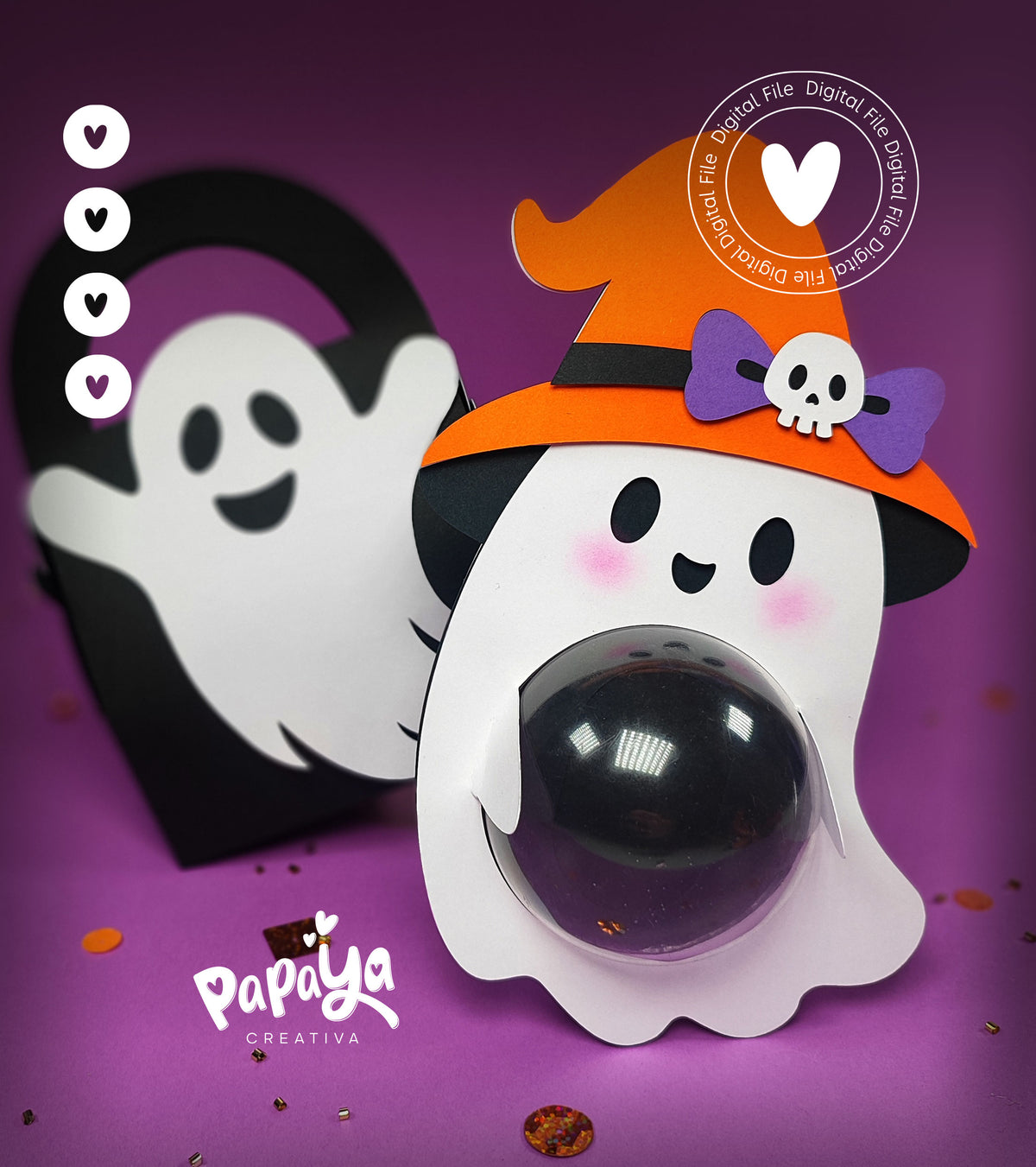 Ghost Candie holder + Box Set (DIGITAL FILE) svg/studio
