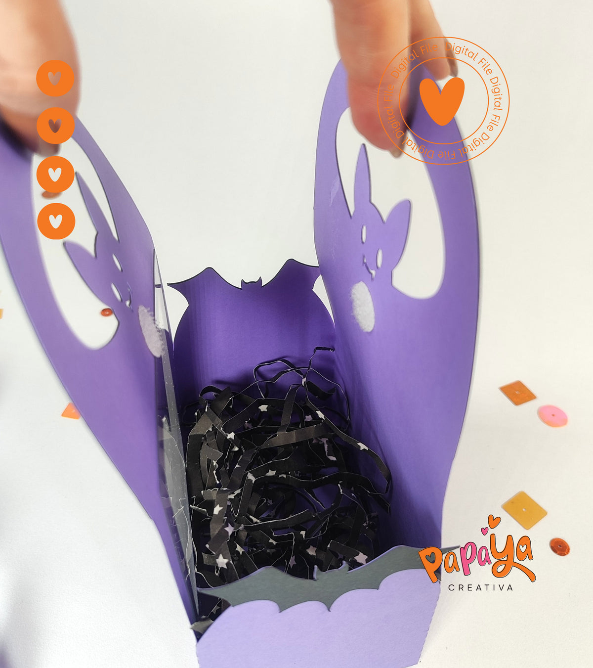 Bat Candie holder + Bag Set (DIGITAL FILE) svg/studio
