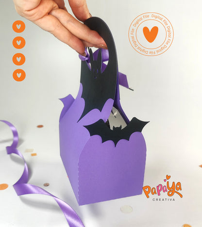 Bat Candie holder + Bag Set (DIGITAL FILE) svg/studio