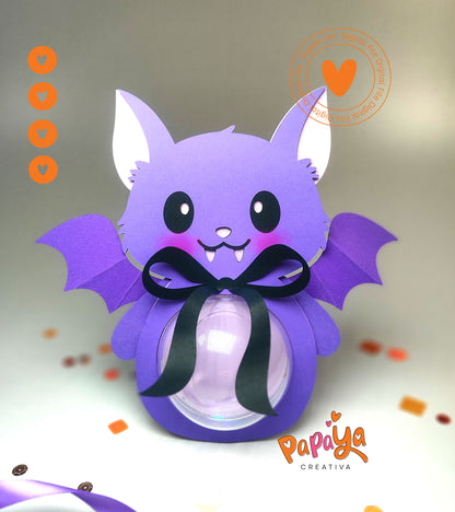 Bat Candie holder + Bag Set (DIGITAL FILE) svg/studio