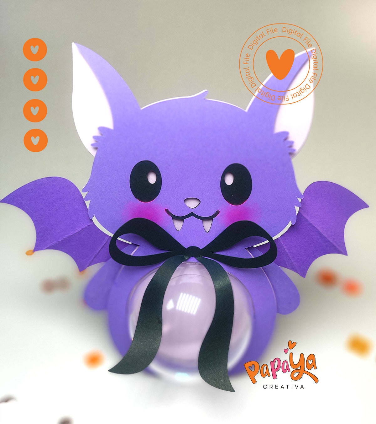 Bat Candie holder + Bag Set (DIGITAL FILE) svg/studio