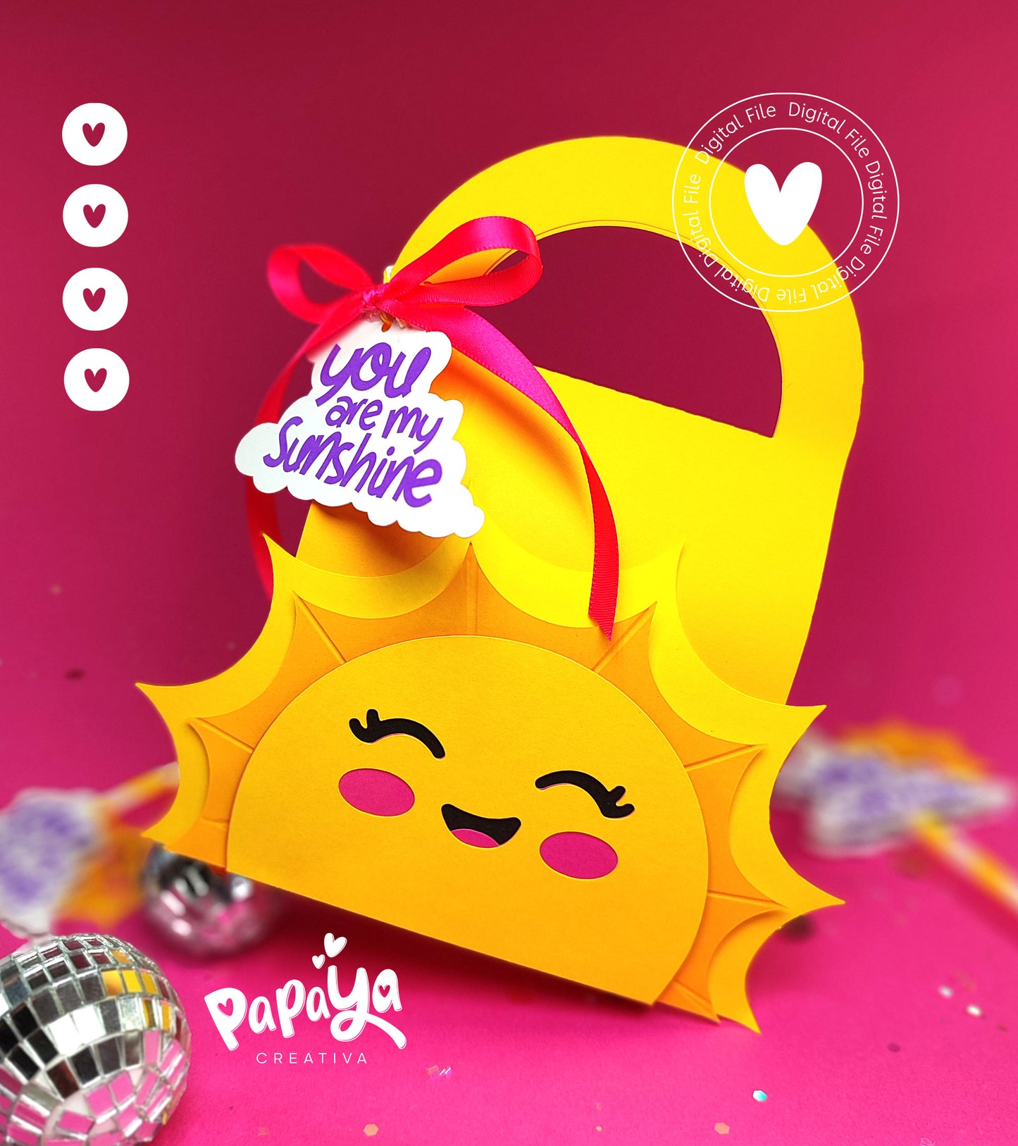 Sunshine SET Topper & Bag  (DIGITAL FILE) svg/ studio