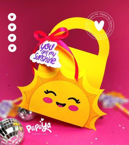Sunshine SET Topper & Bag  (DIGITAL FILE) svg/ studio