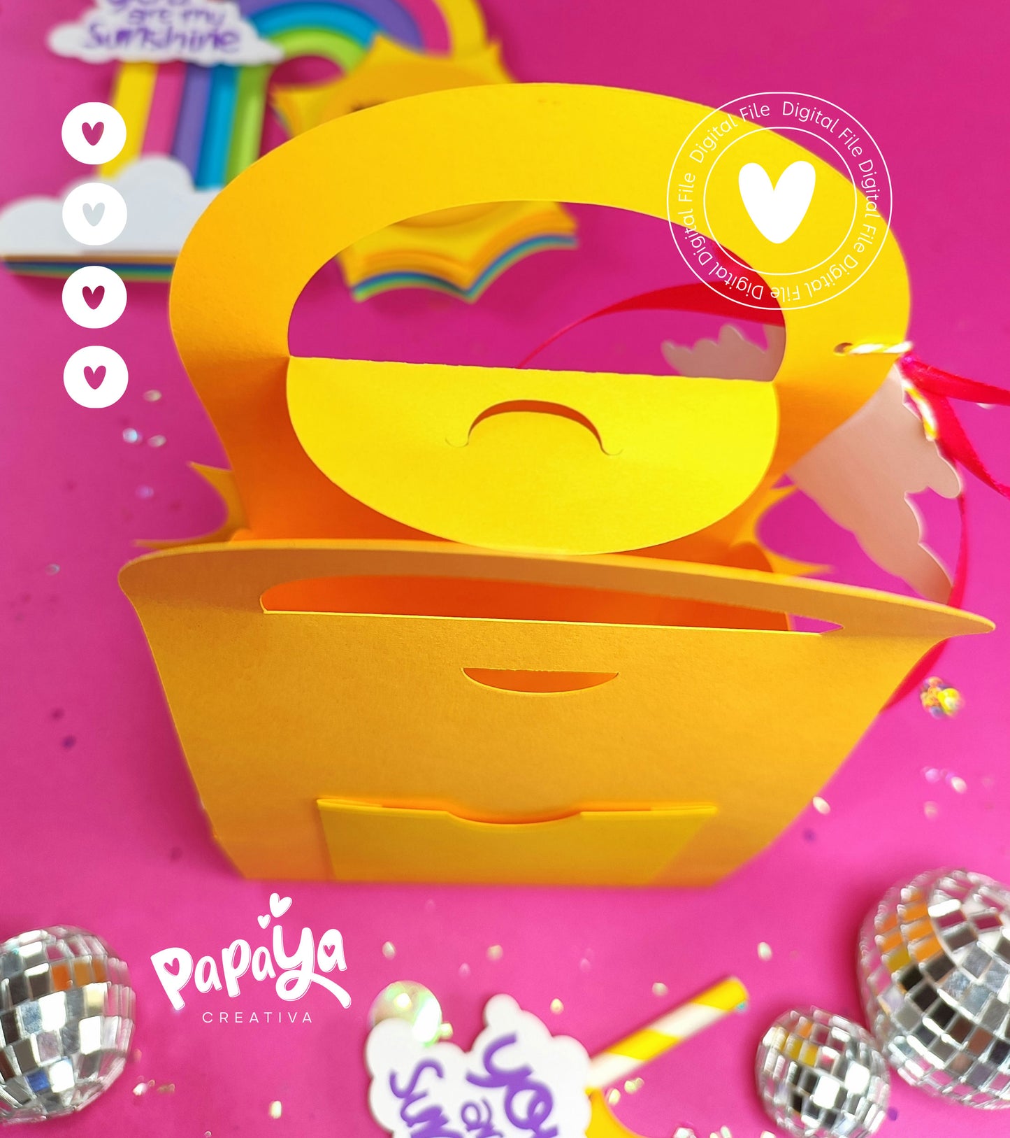 Sunshine SET Topper & Bag  (DIGITAL FILE) svg/ studio