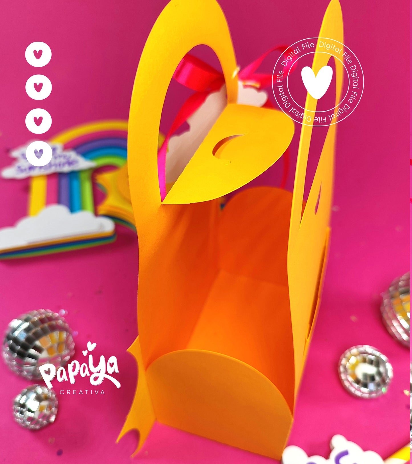 Sunshine SET Topper & Bag  (DIGITAL FILE) svg/ studio