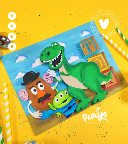 Toys Characters and Background (DIGITAL FILE)
