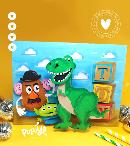Toys Characters and Background (DIGITAL FILE)