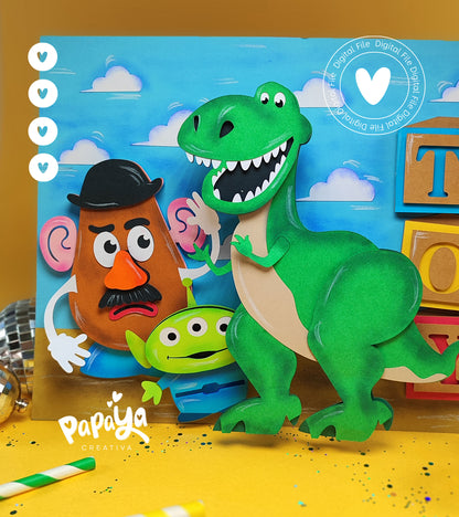 Toys Characters and Background (DIGITAL FILE)